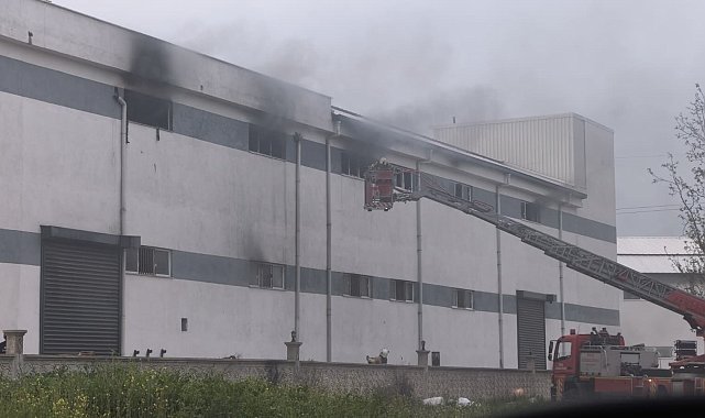 Bursa'da mobilya fabrikası yangını