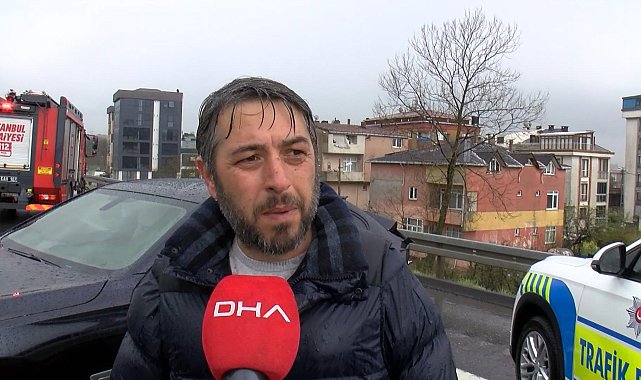 Çekmeköy Kuzey Marmara Otoyolu'nda zincirleme kaza; 1 ağır 4 yaralı