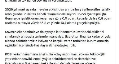 Cevdet Yılmaz: İşsizliği azaltmayı ve toplumsal refahı artırmayı amaçlıyoruz
