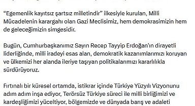 Cevdet Yılmaz'dan '23 Nisan' mesajı