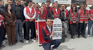 CHP Konya İl Teşkilatı'nda 'mezar taşlı' gerginlik