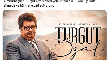 Cumhurbaşkanı Erdoğan, 8'inci Cumhurbaşkanı Özal'ı andı