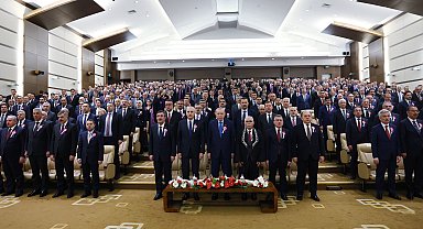 Cumhurbaşkanı Erdoğan, AYM'nin 64'üncü kuruluş yıl dönümü törenine katıldı