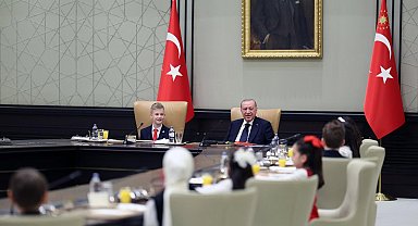 Cumhurbaşkanı Erdoğan, çocukları kabul etti