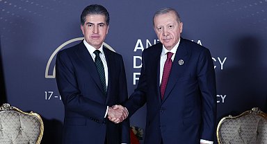 Cumhurbaşkanı Erdoğan, IKBY Başkanı Barzani'yi kabul etti