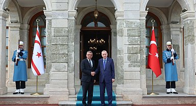 Cumhurbaşkanı Erdoğan, KKTC Cumhurbaşkanı Tufan Erhürman ile bir araya geldi