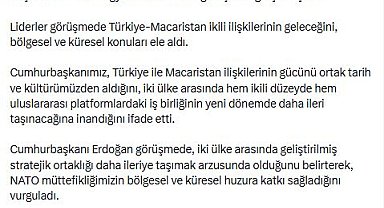 Cumhurbaşkanı Erdoğan, Macaristan'ın yeni başbakanı ile görüştü