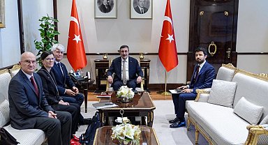 Cumhurbaşkanı Yardımcısı Yılmaz, İsviçre Büyükelçisi Scheurer'i kabul etti