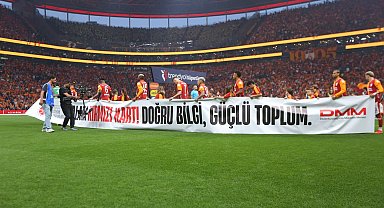 Derbi maçta 'Dezenformasyona Kırmızı Kart' mesajı