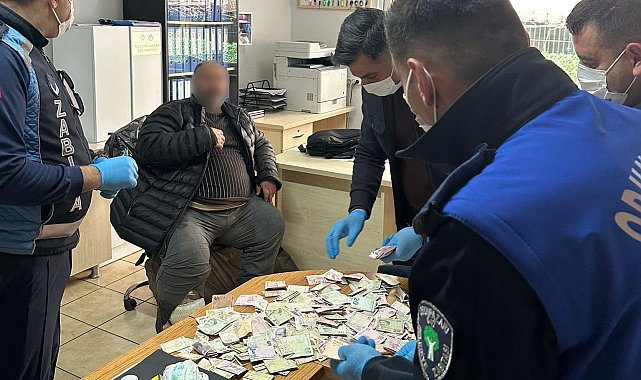 Dilencinin üzerinden 30 bin lira çıktı