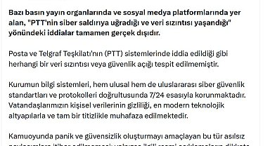 DMM: PTT sistemlerinde herhangi bir veri sızıntısı tespit edilmedi