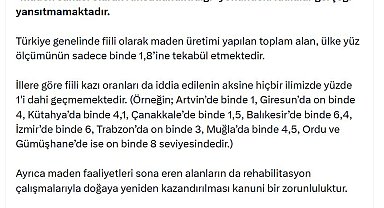 DMM'den 'maden sahası' iddialarına ilişkin açıklama