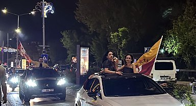 Edirne ve Tekirdağ'da Galatasaray taraftarları galibiyeti kutladı
