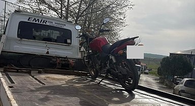 Edirne'de abart egzoz kullanan motosiklet sürücüsüne 24 bin lira ceza