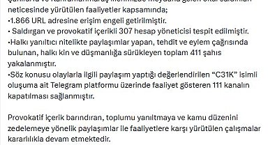 EGM: Halkı kin ve düşmanlığa sürükleyen 411 şüpheli yakalandı