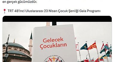 Emine Erdoğan'dan '23 Nisan Çocuk Şenliği Gala Programı' paylaşımı
