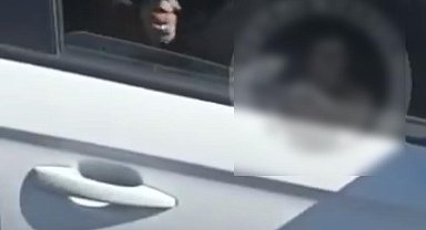 Eşinin evini kurşunlayan kocanın trafikte bıçaklı tartışma görüntüleri ortaya çıktı