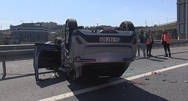 Eyüpsultan'da 5 aracın karıştığı zincirleme kaza: 2 yaralı