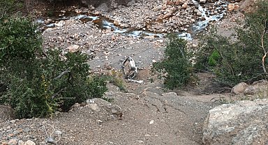 Gaziantep'te dereye düşen otomobilin sürücüsü yaralandı