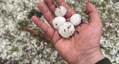 Gaziantep'te dolu yağışı etkili oldu