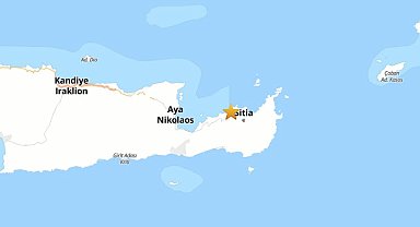 Girit Adası'nda 5.9 büyüklüğünde deprem