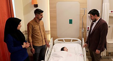 Götürüldüğü hastanede damak yarığı tespit edilen bebek ameliyatla sağlığına kavuştu