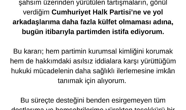 Hasbi Dede, CHP'den ihraç edildi