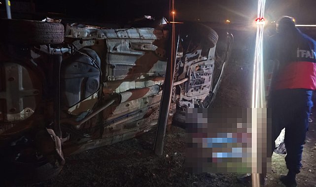 Iğdır'da şarampole devrilen otomobilin sürücüsü öldü