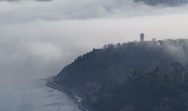İstanbul Boğazı'nda sis etkili oluyor Havadan görüntülerle