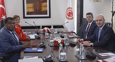 İstanbul- TBMM Başkanı Kurtulmuş, PAB Genel Sekreteri Chungong ve Genel Kurul Sekreteri Jabre ile bir araya geldi