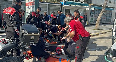 Malatya'da motosikletle otomobil çarpıştı: 2 polis yaralı