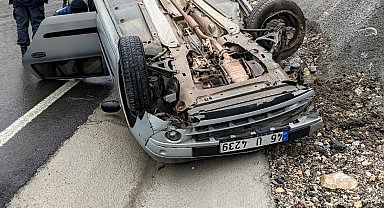 Malatya'da otomobil takla attı: 5 yaralı