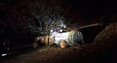Malatya'da traktör ile kayısı ağacı arasında kalan sürücü öldü