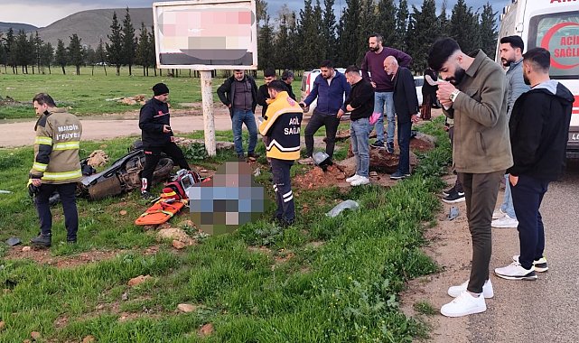 Mardin'de devrilen motosikletin sürücüsü öldü