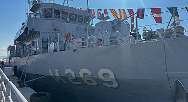 Mayın avlama gemisi 'TCG Anamur', 23 Nisan'da Erdek'te ziyarete açıldı