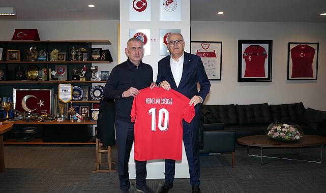 Mehmet Akif Üstündağ'dan TFF Başkanı Hacıosmanoğlu'na ziyaret