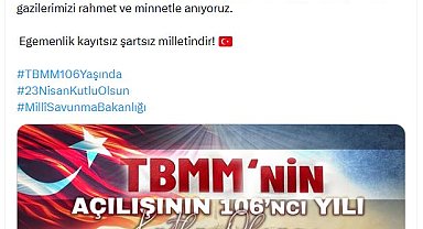 MSB, TBMM'nin 106'ncı kuruluş yılını kutladı