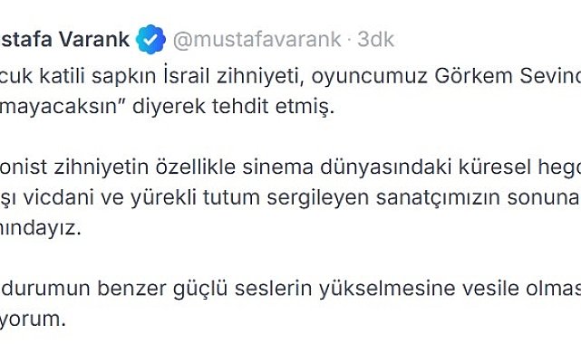 Mustafa Varank'tan 'Kadir Baba'ya destek: Vicdani ve yürekli bir tutum