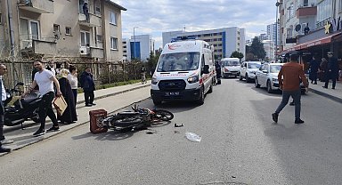 Ordu'da dönüş yapan otomobil ile motosiklet çarpıştı: 1 yaralı