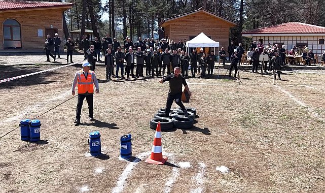 Ormancılar, zorlu parkurlarda kıyasıya yarıştı