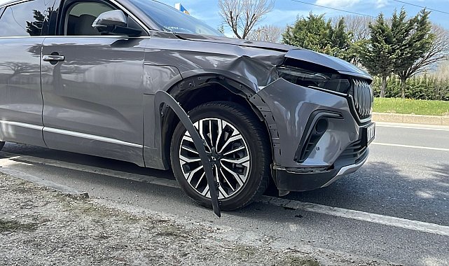 Otomobilin çarptığı yaya yaralandı