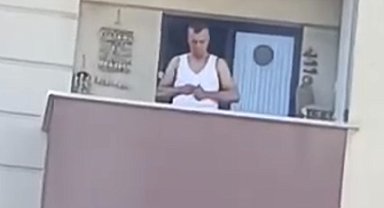 Pendik'te balkonda silah şarjörüne mermi dolduran şüpheli yakalandı