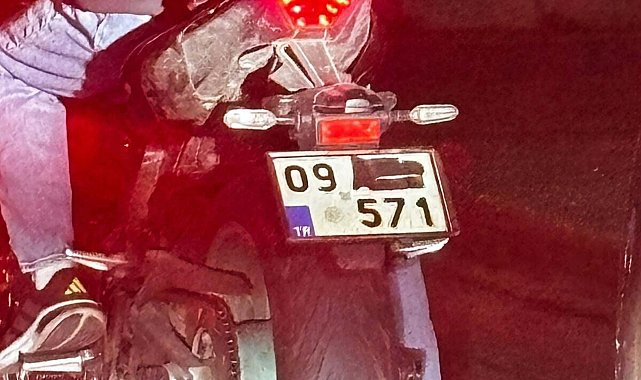 Plakasını gizleyen motosiklet sürücüsüne ceza yağdı