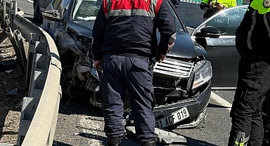 Polisin 'dur' ihtarına uymadı, kaza yapınca yakalandı