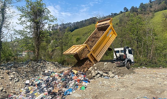 Rize'de açık alana çöp döken Fındıklı Belediyesi'ne 2,3 milyon lira ceza