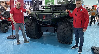 Rusya'da gördüler, Türkiye'de ürettiler; dev ATV suda yüzüyor, dağları aşıyor