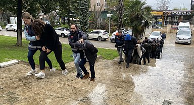 Samsun merkezli 13 ilde change operasyonunda 13 şüpheli adliyede