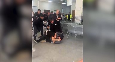 Şanlıurfa'da hastanede kavga kamerada