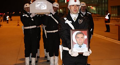 Şehit polis Seçkin Yalçın'ın cenazesi, memleketi Elazığ'a getirildi