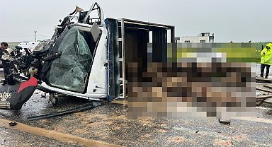 Siirt'te koyun yüklü kamyonet ile otomobil çarpıştı: 2 ölü, 3 yaralı